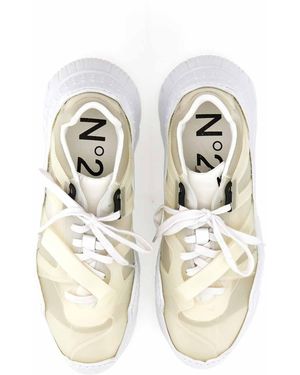 スニーカー N21 numero ventuno SS21 GYMNIC SNEAKER (21ESU01780178_X002) Nº21 Numero Ventuno Sneakers Gold Glitter Size 39 8.5 Made
