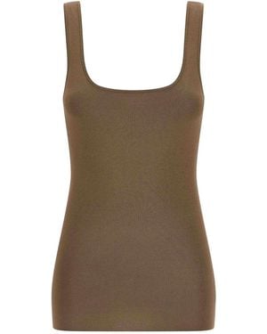 Entire studios Square Neckline Top - Brown