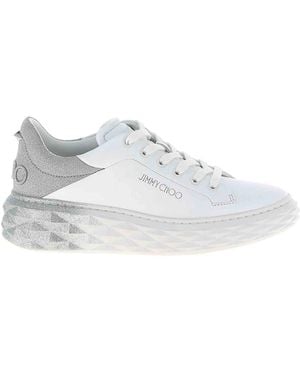 Jimmy Choo Diamond Maxi F Ii Sneakers - White