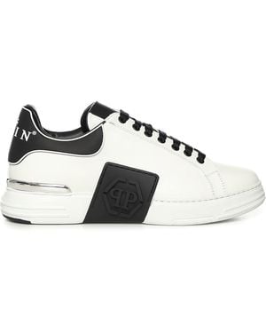 Philipp Plein Trainers Cowskin - White