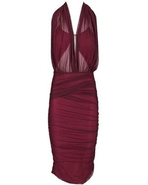 Amazuìn Tamie Sheer Transparent Dress - Purple