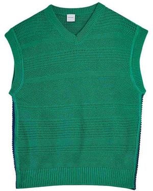 Paul Smith Knitted Cotton Vest - Green