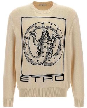 Etro Logo Embroidery Jumper - Metallic