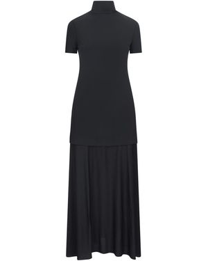 Jil Sander Layered Midi Dress - Black