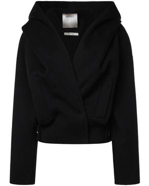 Sportmax Double-Faced Pure Wool Jacket - Black