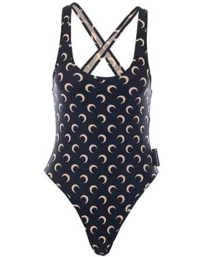 Marine Serre One Swimwear - Blue