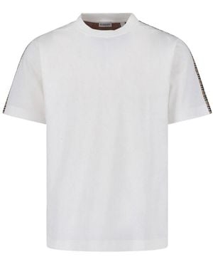 Burberry Check T-Shirt - White