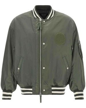 Comme Des Garcons Hommes Plus Patch Bomber Jacket - Green