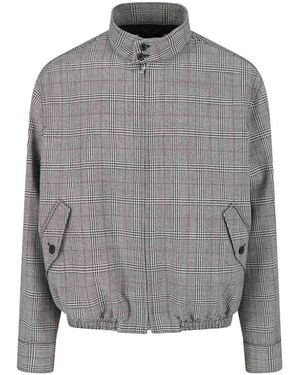 Marni Virgin Wool Checked Jacket - Grey