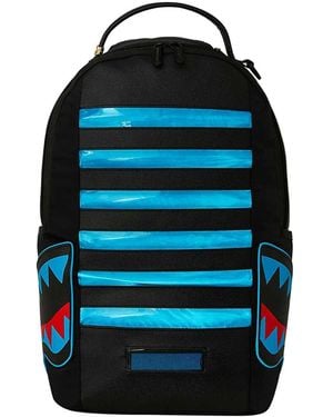 Sprayground Zaino Dlx Led Stripe Sharks - Blu