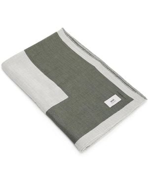 Ami Paris Bicolor Beach Towel - Gray