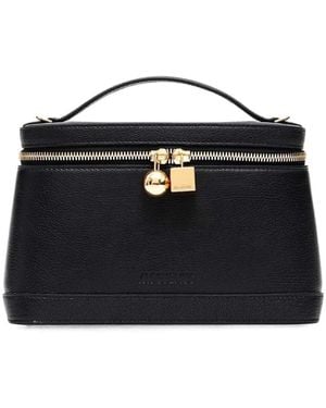 Jacquemus Le Petit Vanity Leather Shoulder Bag - Black