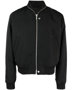 Jil Sander Zip Bomber Jacket - Black