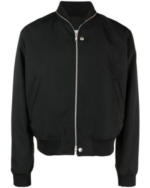 Jil Sander Zip Bomber Jacket - Black