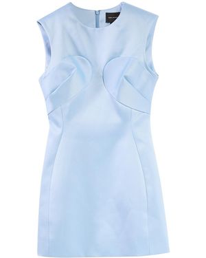 Marc Jacobs Seamed Up Satin Dress - Blue