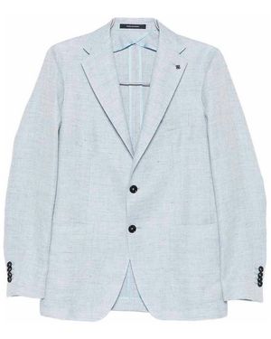 Tagliatore Single-Breasted Blazer - Blue
