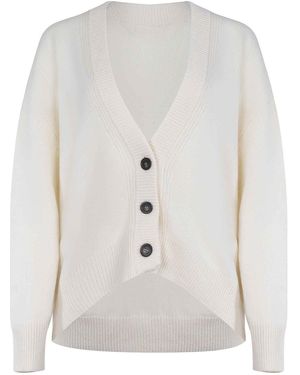 ATOMOFACTORY Cardigan Made From A Wool Blend - White