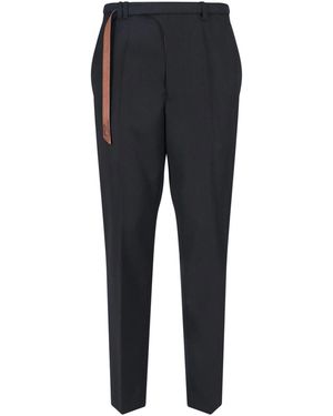 DIESEL Tailored Trousers With Belt - Blue