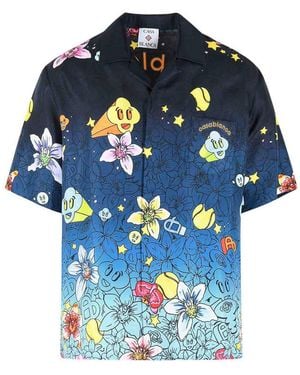 CASABLANCA Collage D'Icones Shirt - Blue