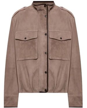 Brunello Cucinelli Suede Jacket - Brown