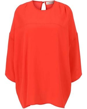 Lanvin Silk Blouse - Red