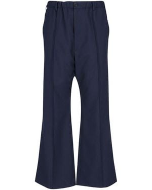 Marni Wool Bootcut Pants - Blue