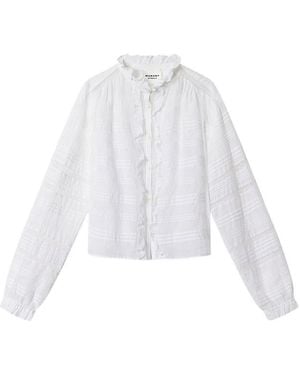 Isabel Marant Peline Ruffled Shirt - White