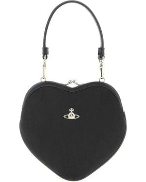 Vivienne Westwood Belle Heart Frame Purse Handbag - Black