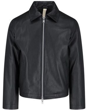 sunflower Leather Jacket - Black