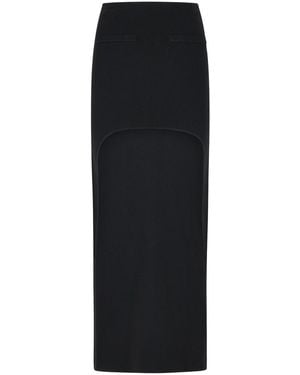 Courreges Long Skirt - Black