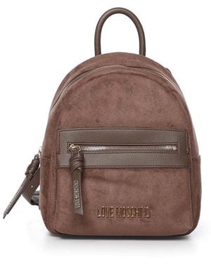 Love Moschino Logo Backpack - Brown