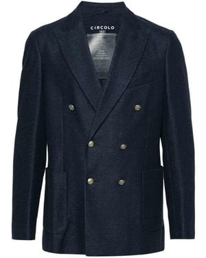 Circolo 1901 Double-Breasted Jacket - Blue