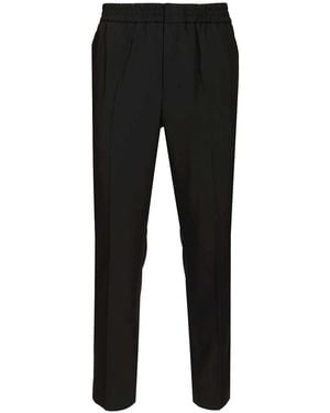 Ami Paris Elasticated Waist Trousers - Black
