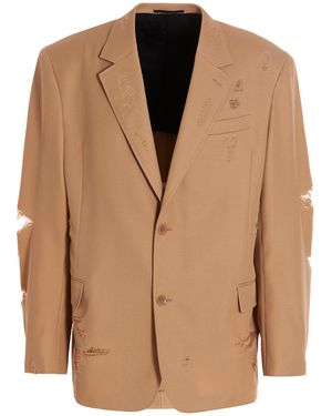 Doublet Blazer Destroyed Tailored - Natural