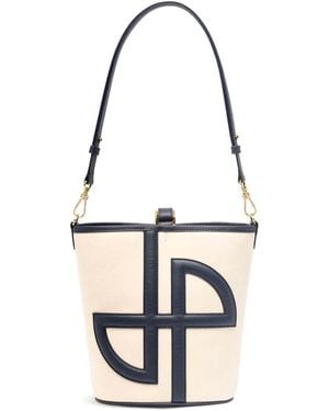 Patou Jp Bucket Bag Canvas Mm - White
