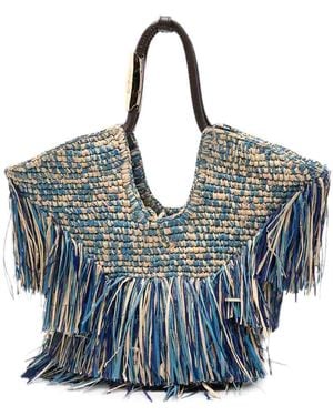 Zimmermann Borsa Tote Piccola Goldentime - Blu
