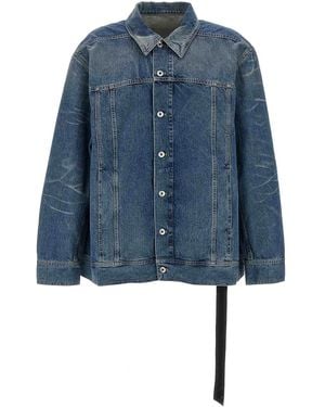 Rick Owens Jumbo Worker Jacket - Blue