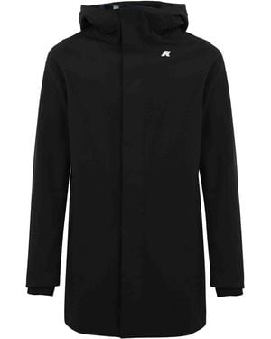 K-Way Marlyn Bonded Long Jacket - Black