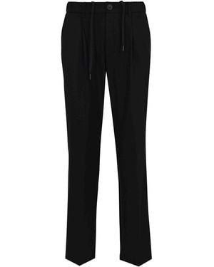 Herno Technical Wool Blend Trousers - Black