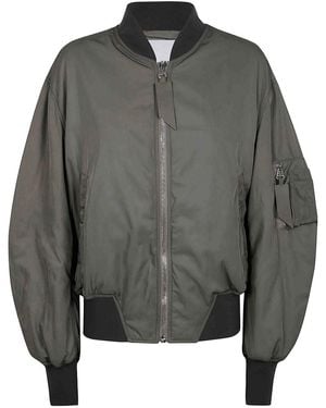 The Attico Nylon Bomber - Gray