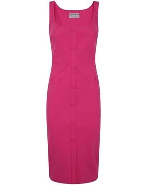 La Petite Robe Di Chiara Boni Josuke Jersey Dress - Pink