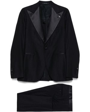Tagliatore Virgin Wool Single-Breasted Suit - Black