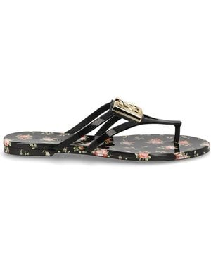 Dolce & Gabbana Slide With Logo - Black
