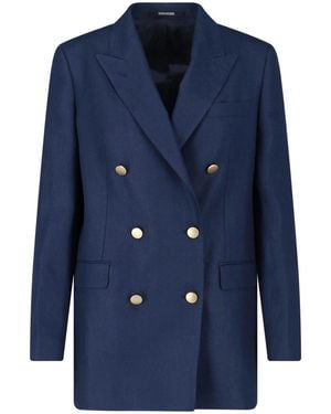 Tagliatore J-Jasmine Double-Breasted Blazer - Blue