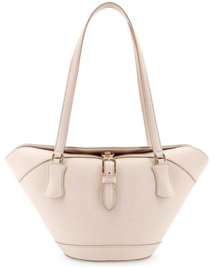Dolce & Gabbana Leather Coffa Shoulder Bag - White
