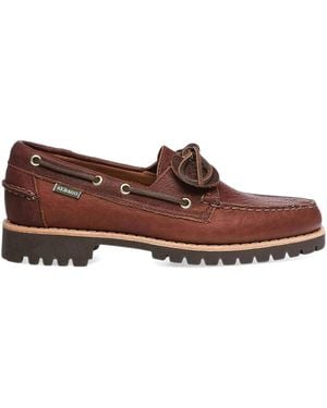 Sebago Ranger Artisan Momoth Grained Leather Loafers - Brown