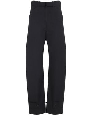 Lemaire Curved Tailored Trousers - Blue