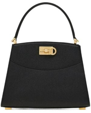 Ferragamo New Studio Box Xs Bag - Black