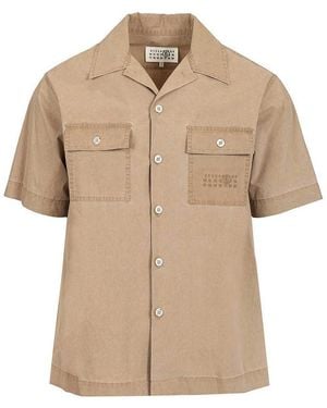 MM6 by Maison Margiela Short-Sleeved Shirt - Natural