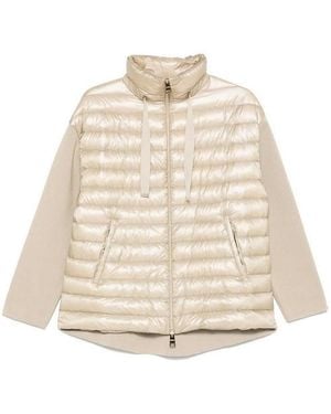 Herno Knit Detail Jacket - Natural